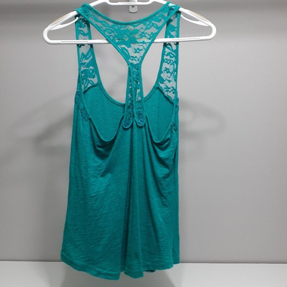 Teal Green Lace Top - Picture 3 of 4